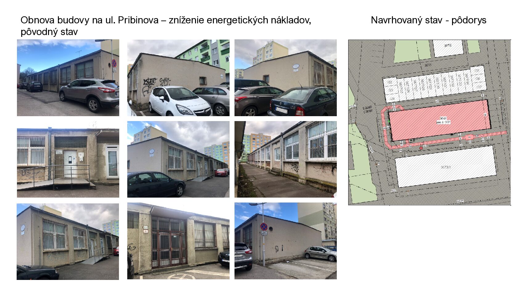 Mesto Senec 2.1.2 Obnova budovy na Pribinovej ul. v Senci - pôvodný stav