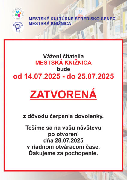 oznam   zatvorenie kniznice   2025   jul 2025.cdr