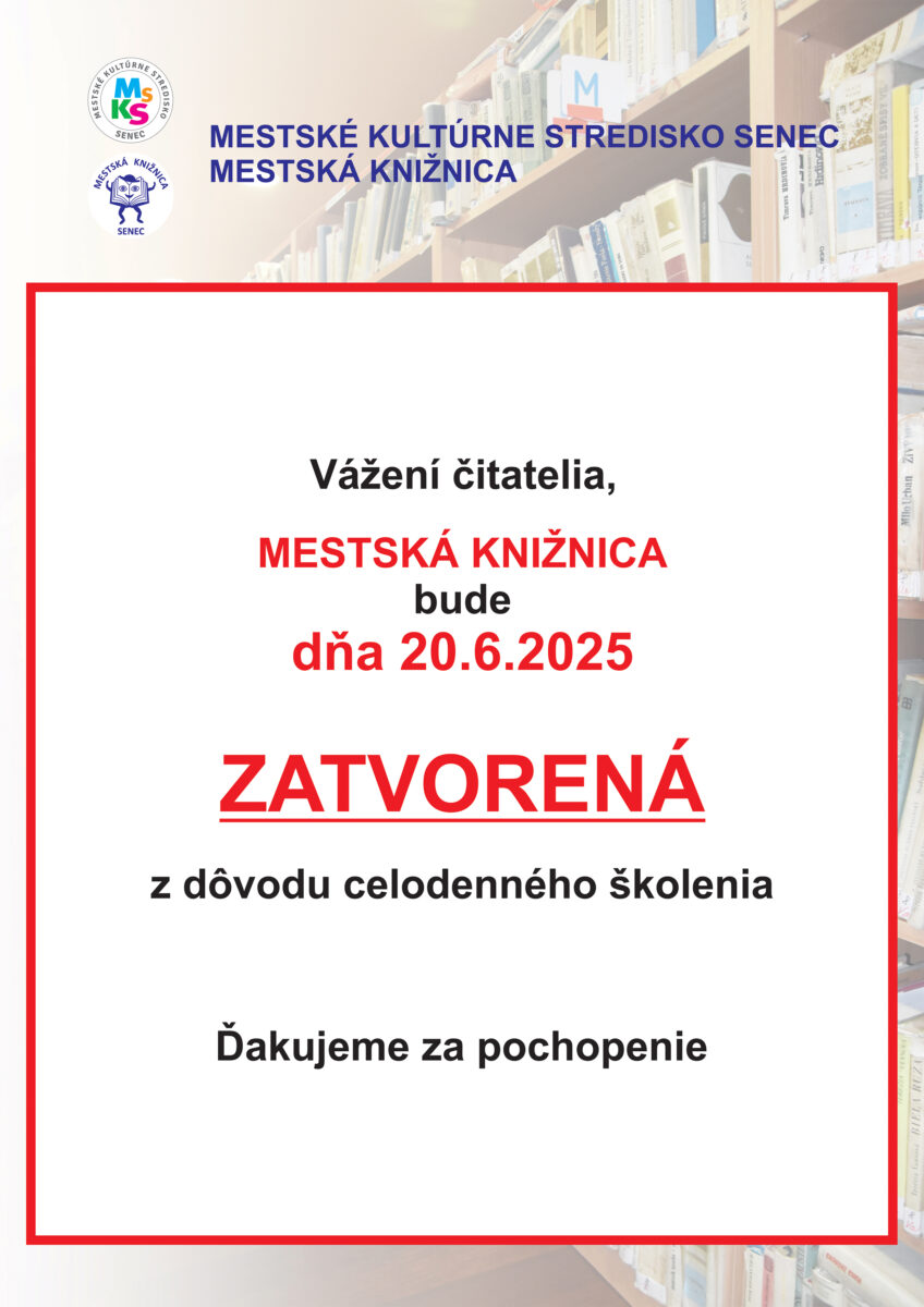 oznam zatvorenie kniznice 2025 jul 2025 vylet.cdr