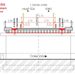 M4331_zuzenie jazdných pruhov v reze