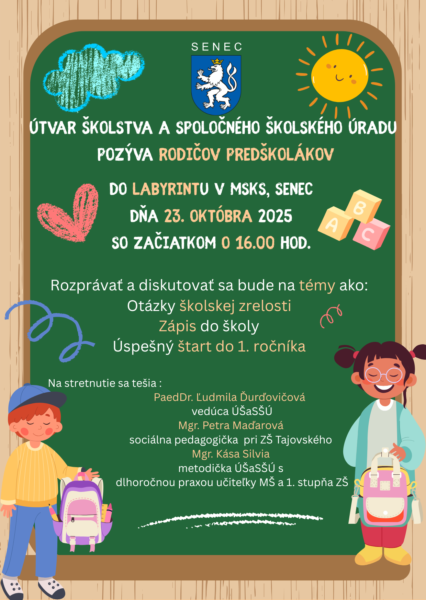 Predškoláci 2025, leták 2025