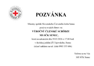 Pozvánka na výročnú schôdzu 2026